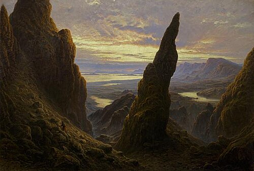 Entrance to the Cuiraing, Skye, 1873, Waller Paton