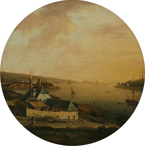 A View of the Dockyard, Cremyll, 1769, William Tomkins