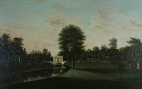 Audley End, the Tea House Bridge, 1788, William Tomkins