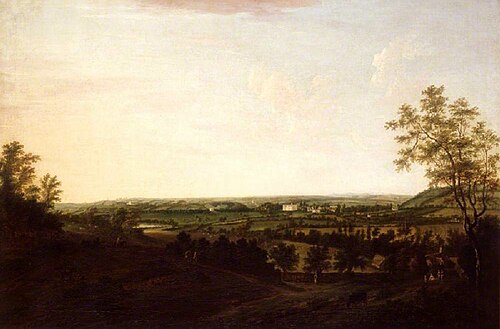 Distant View of Saltram, 1770, William Tomkins