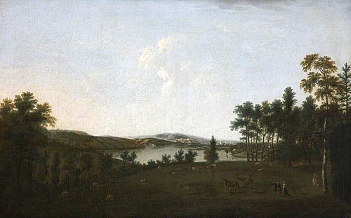 Mount Edgcumbe and Plymouth Sound from Saltram, 1770, William Tomkins
