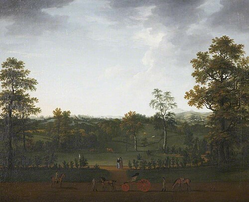 View from Whiteway towards Dartmoor, 1770, William Tomkins