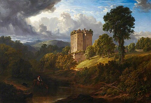 Borthwick Castle, 1831, Robert Gibb