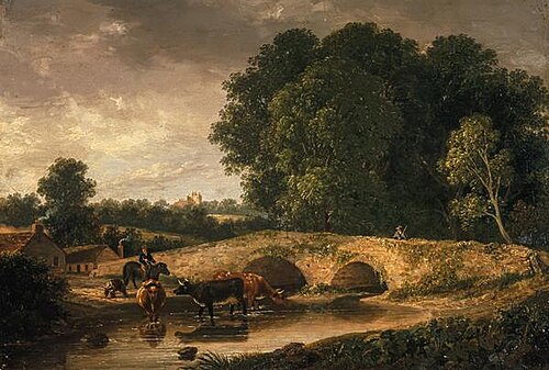 Craigmillar Castle from Dalkeith Road, 1826, Robert Gibb