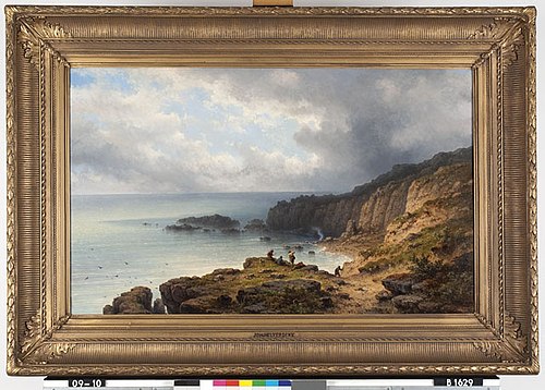 The English coast along the English channel, 1869, Johannes Hilverdink