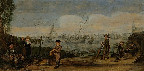 Pêcheurs et chasseurs, 1628, Arent Arentsz