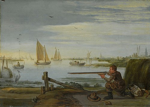 Un chasseur d'oiseaux, 1628, Arent Arentsz