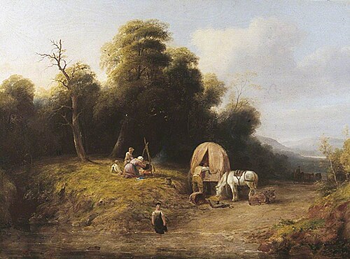 A Gypsy Encampment, 1831, John Rhodes