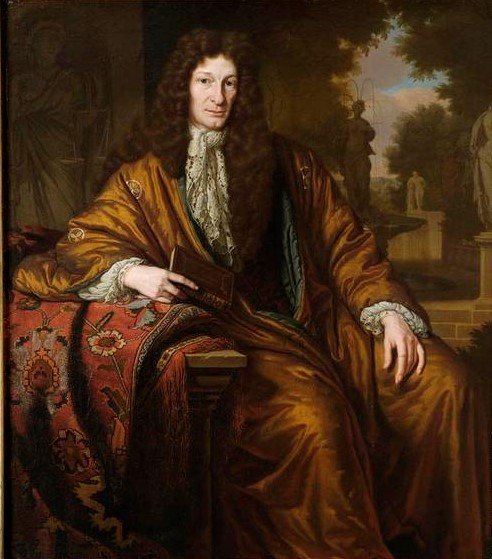 Portrait d'homme en kimono de soie, 1696, Michiel van Musscher