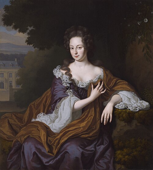 Portrait of Eva Suzanna Pellicorne (1670–1732), 1687, Michiel van Musscher