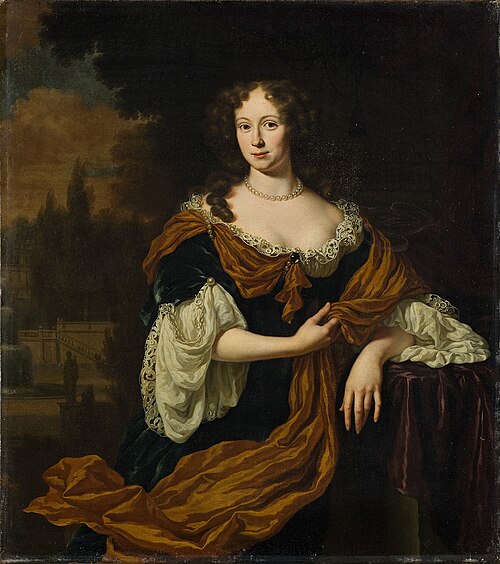 Portrait of Christina Backer (1658-1734), 1681, Michiel van Musscher