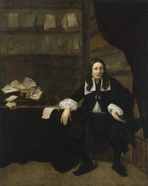 Portrait of a Notary, 1670, Michiel van Musscher