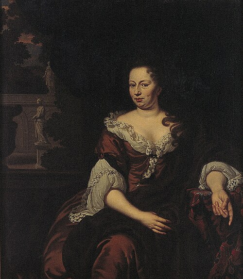 Portret van Agatha van Loon (1666-1699), 1696, Michiel van Musscher