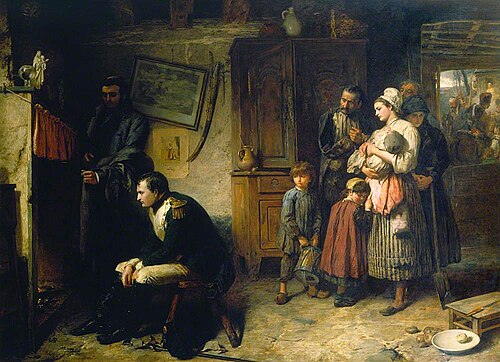 On the Road from Waterloo to Paris, 1863, Marcus Stone