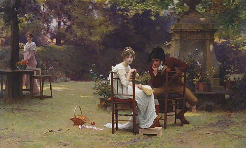 Two's Company, Three's None, 1876, Marcus Stone