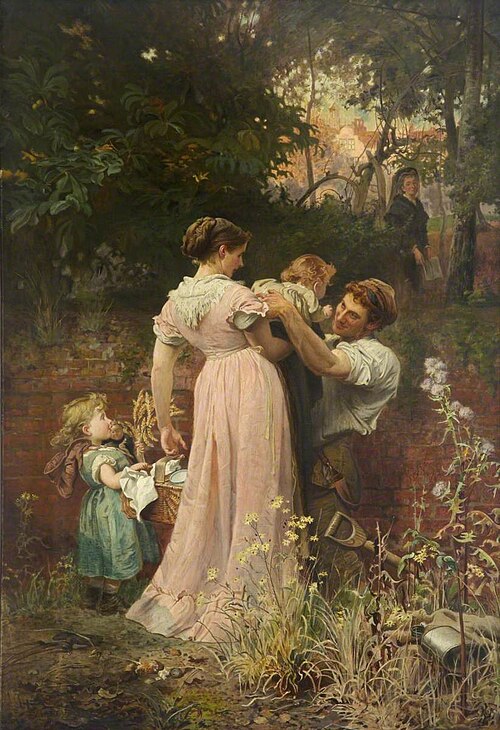 My Lady Is a Widow and Childless, 1874, Marcus Stone