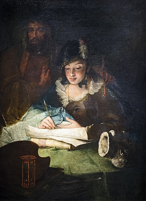 La peinture et le mérite, 1761, Alessandro Longhi