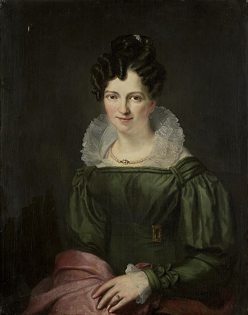 Portrait of Maria Christina Nijssen, Wife of Anthonie van der Hout, 1826, Christiaan Julius Lodewijk Por