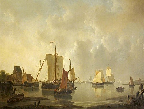 The Mouth of the Scheldt, 1847, Christiaan Lodewijk Willem Dre