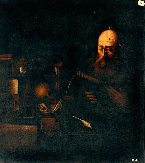 A Savant Reading a Book (possibly Saint Jerome), , Christian von Thum