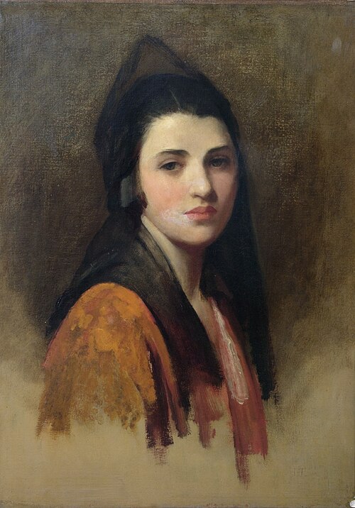 The Mantilla, 1927, Luke Fildes