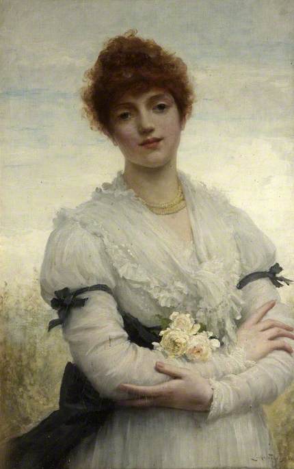 An English Girl, 1882, Luke Fildes