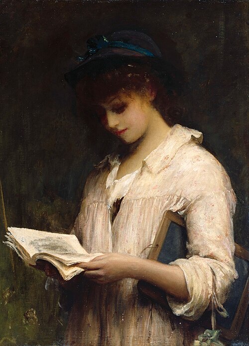 A Schoolgirl, 1887, Luke Fildes