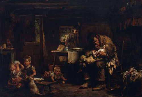 Le Veuf, 1875, Luke Fildes