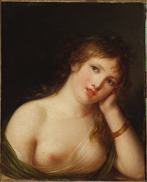 Jeune femme à demi nue, 1801, Jeanne-Philiberte Ledoux