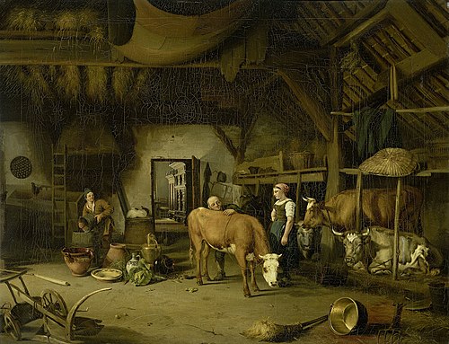 Peasant Interior, 1850, James de Rijk