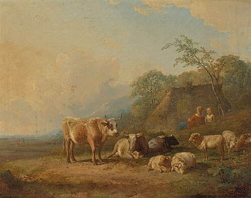 Landscape with Animals, 1836, James de Rijk