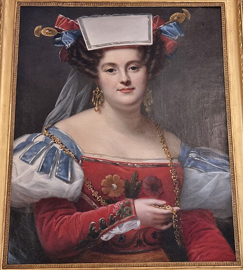 Portrait de Zoé Prévost, de l'Opéra-Comique, 1830, Adèle Romany