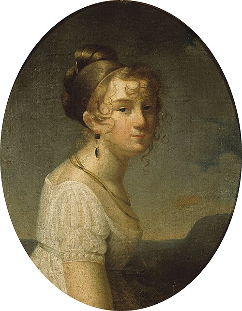 Portrait d'Amélie-Justine Pontois, 1795, Adèle Romany