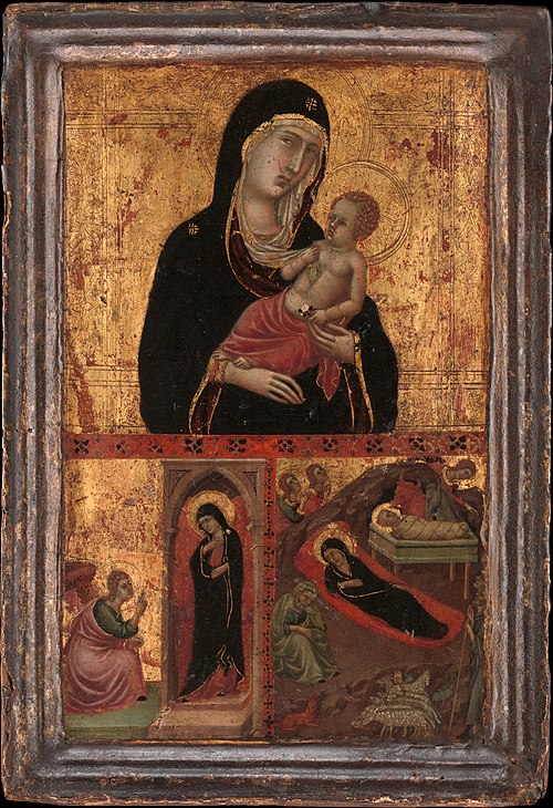 Madonna and Child with the Annunciation and the Nativity, 1310, Goodhart Master