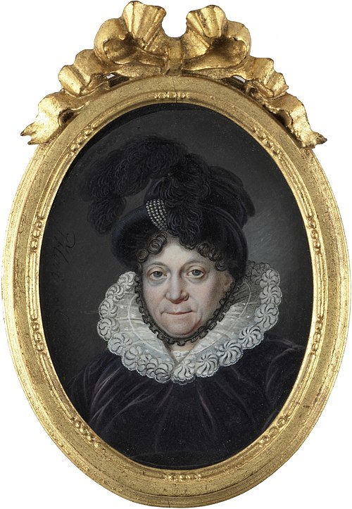 Portrait of Wilhelmina van Pruisen (1751-1820), 1818, Johannes Hari