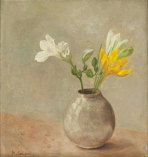 Stilleven met krokussen en fresia, 1923, Mozes Cohen