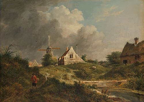 Landscape in the Gooi district of Noord-Holland, 1807, Jan Hulswit