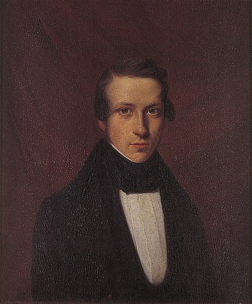 Portrait of Pieter Johannes Veth (1814-1895), 1854, Isaac Schouman
