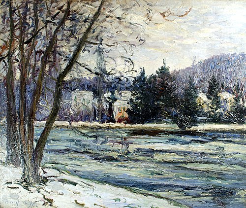 La glace, étang de Ville d’Avray, , Maxime Maufra