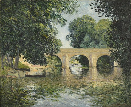 Le pont de l'Isle-Adam ou le Vieux pont, 1900, Maxime Maufra