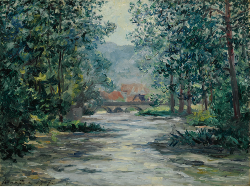 Les Courants du Loir, Lavardin, Loir-et-Cher, 1917, Maxime Maufra