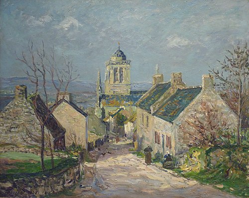 rue descendante à Locronan, 1906, Maxime Maufra