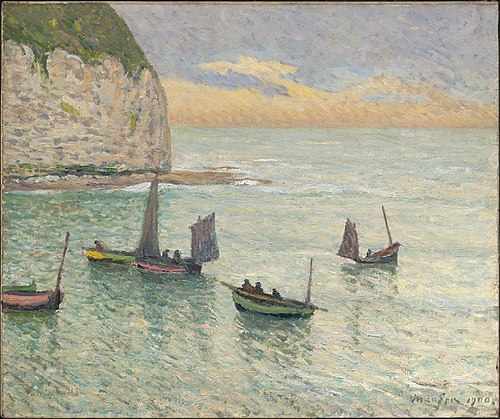 Departure of Fishing Boats, Yport, 1900, Maxime Maufra