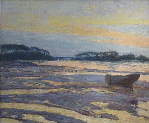 Crépuscule jaune sur les vasières, Loctudy, 1898, Maxime Maufra