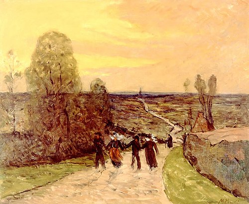 Bretons sur la Route, 1900, Maxime Maufra