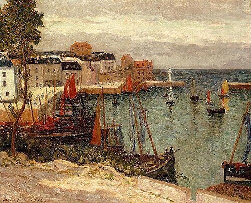 Le Port de Sauzon, Belle-île-en-Mer, 1910, Maxime Maufra