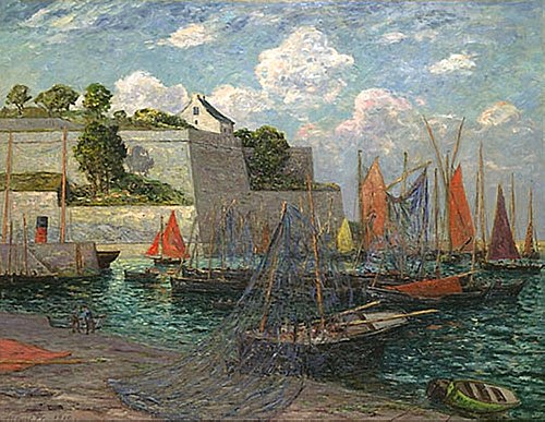 Le port et le château de Belle-Île, 1910, Maxime Maufra