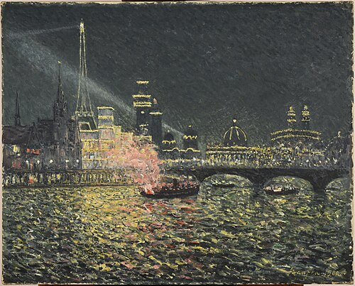 Féérie nocturne : exposition universelle de 1900, Paris, 1900, Maxime Maufra