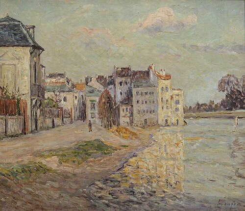 Le Quai de Lagny inondé, 1908, Maxime Maufra