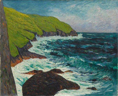 Falaises de Beg ar Fry, Saint-Jean-du-Doigt, 1895, Maxime Maufra